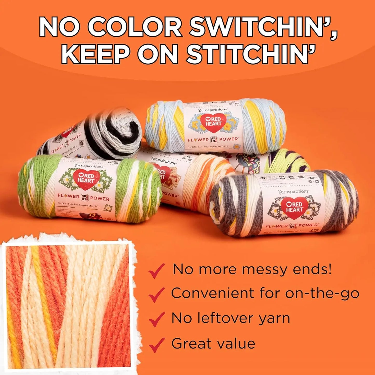 3-Pack Acrylic Yarn for Knitting & Crochet, 250g Each, Medium Weight, 440 Yards