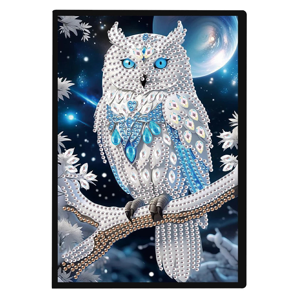 50-Page A5 Size Flower Animal Diamond Painting Diary Book