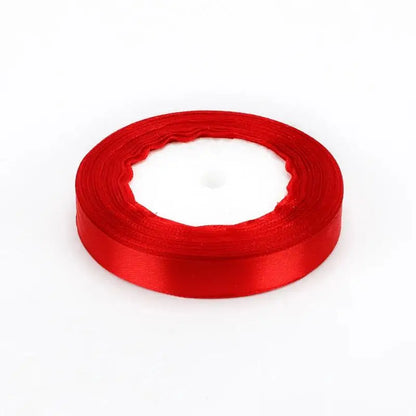 Red Satin Ribbon Wedding Christmas Halloween Party Decoration Gift Wrapping Scrapbooking Supplies DIY Bow Crafts Packing Tape/.，