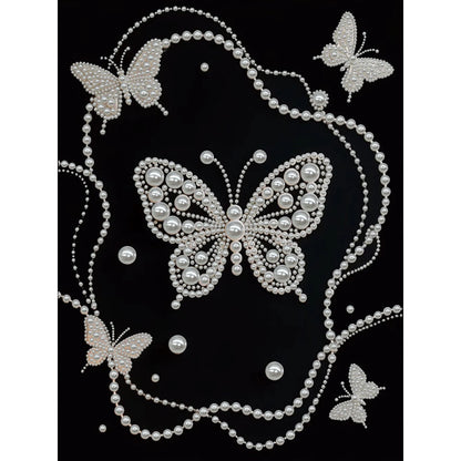 Pearl DIY Diamond Dots Paintings Picture Arts Craft 11.8x15.7inch with Frame for Adults/Beginners Gift Idea Home Decor