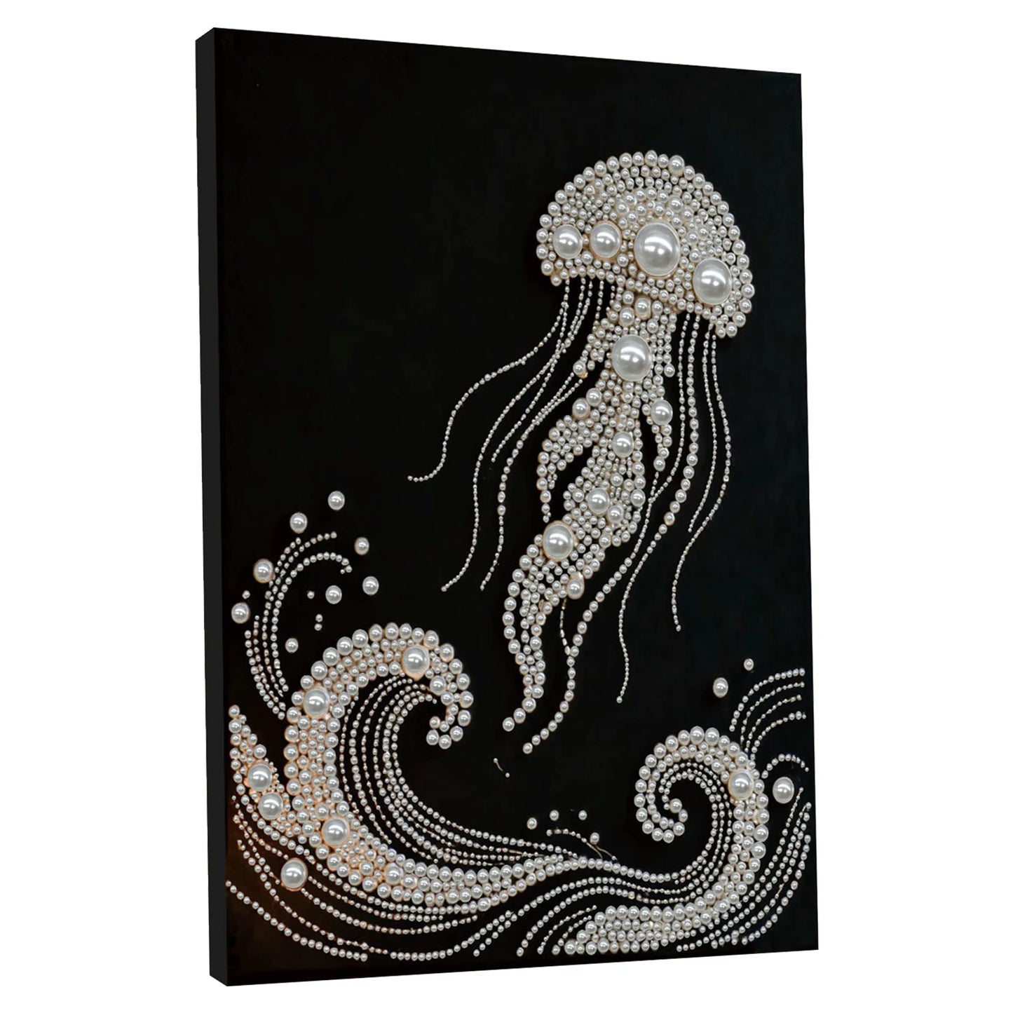 Pearl DIY Diamond Dots Paintings Picture Arts Craft 11.8x15.7inch with Frame for Adults/Beginners Gift Idea Home Decor