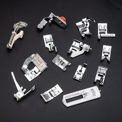 32pcs Sewing Machine Supplies Presser Foot Feet Braiding Stitch Darning Presser Foot Feet Kit for Sewing Machines Feet Kit Set