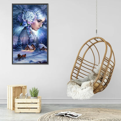5D Kit Rhinestone DIY Goddess of Four Seasons Full Round Drill Diamond Painting