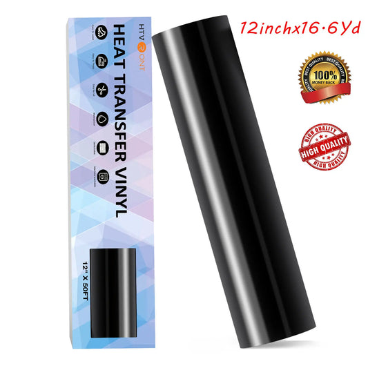 HTVRONT 12"X50ft/30x1500cm PU Heat Transfer Vinyl Roll f