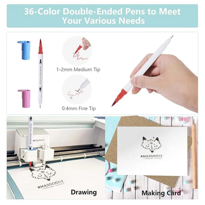 52Pcs Craft Tools Set for Cutting Machine, Vinyl Weeding, Paper Cutter, Light Pad & Accessories Bundle