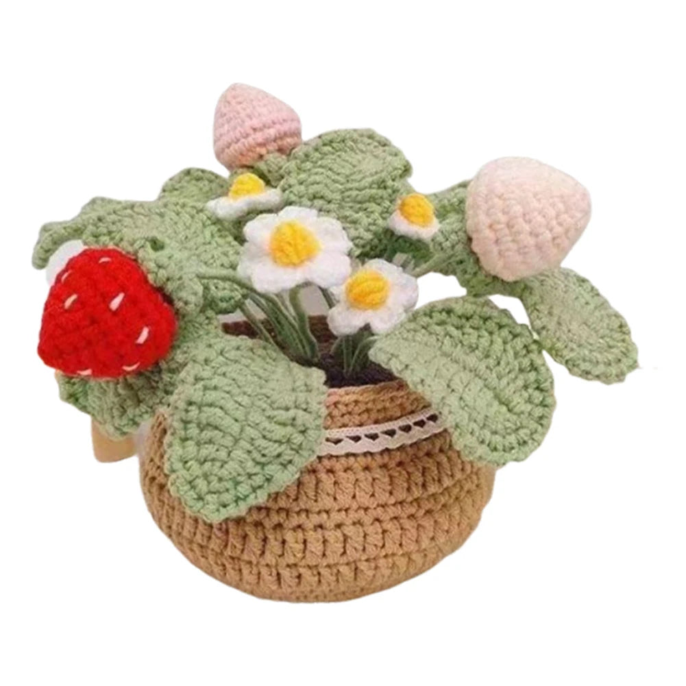 Crochet Kit DIY Tulip Flowers Plant Potted Crochet