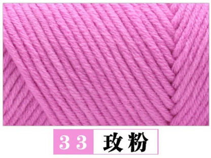 100g Pure Colour Lover Yarn Soft Milk Cotton Yarn Woolen Yarn 8 ply Thread for Knitting Scarf Wool Handmade DIY Scarves Gift