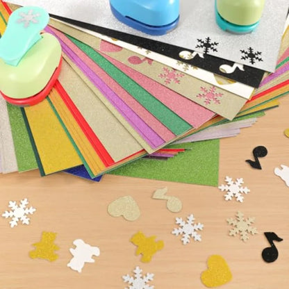 Glitter Cardstock 25 Sheets White Cardstock for Cricut Crafts