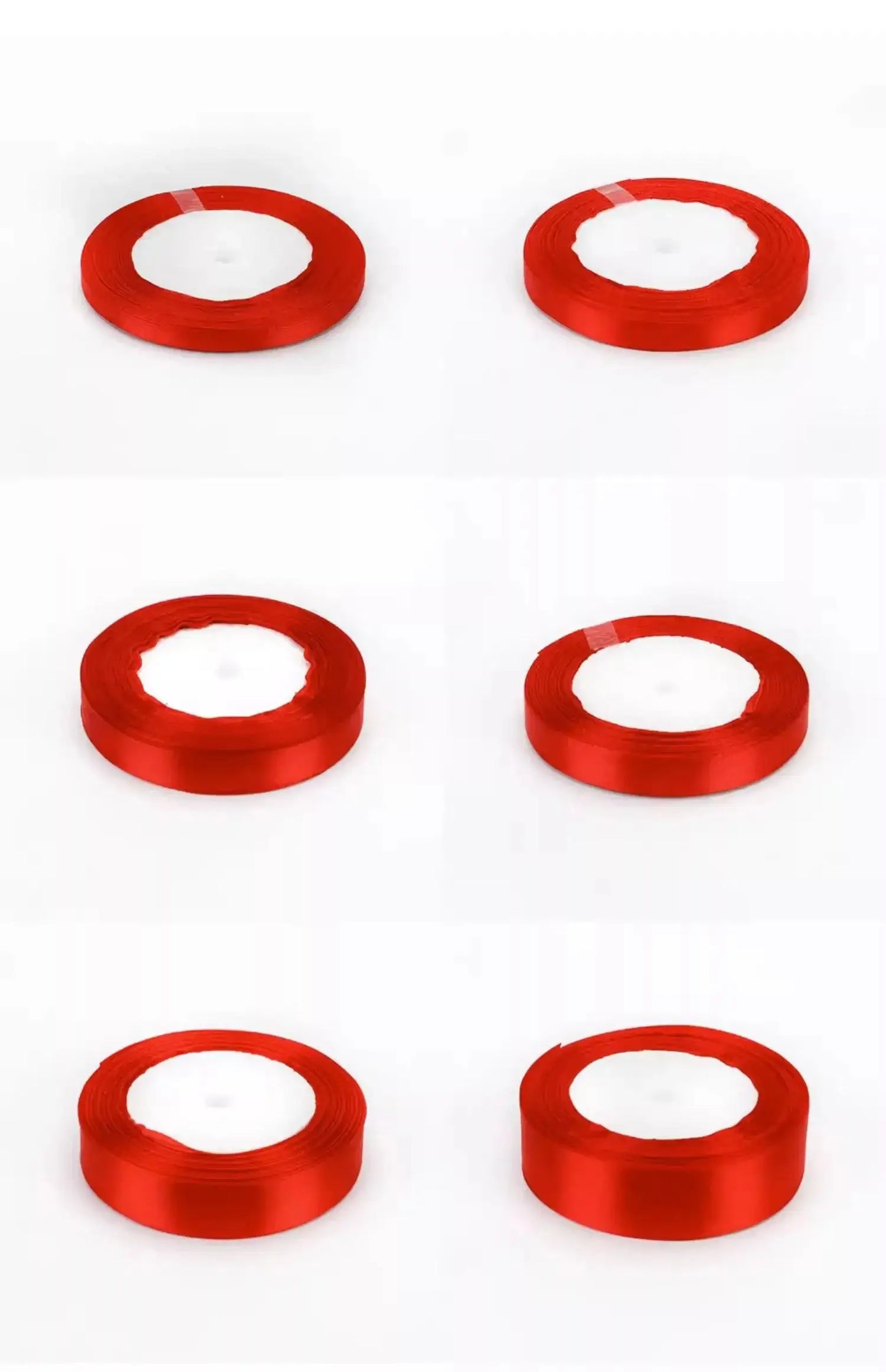 Red Satin Ribbon Wedding Christmas Halloween Party Decoration Gift Wrapping Scrapbooking Supplies DIY Bow Crafts Packing Tape/.，