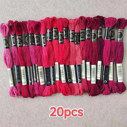 100% Cotton High Quality Cross stitch Floss Embroidery thread  Cross Stitch Embroidery Hand Knitting Sewing Weaving 8m 447 color