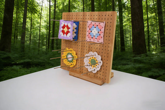 1 Pcs Handcrafted Wooden Blocking Board Crochet, Blocking Board For Square, Super Sturdy Blocking Board Crochet Wood for Crochet