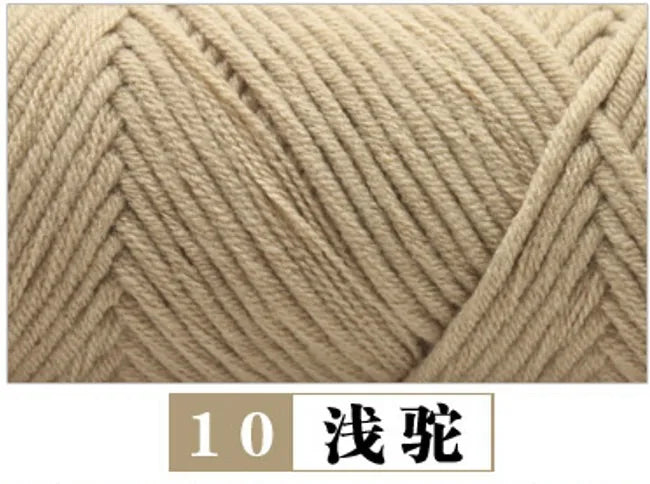 100g Pure Colour Lover Yarn Soft Milk Cotton Yarn Woolen Yarn 8 ply Thread for Knitting Scarf Wool Handmade DIY Scarves Gift