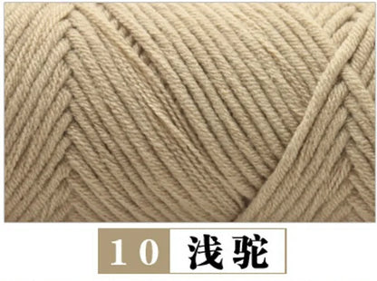 100g Pure Colour Lover Yarn Soft Milk Cotton Yarn Woolen Yarn 8 ply Thread for Knitting Scarf Wool Handmade DIY Scarves Gift