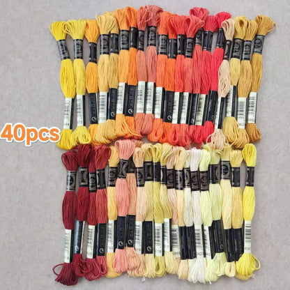 100% Cotton High Quality Cross stitch Floss Embroidery thread  Cross Stitch Embroidery Hand Knitting Sewing Weaving 8m 447 color