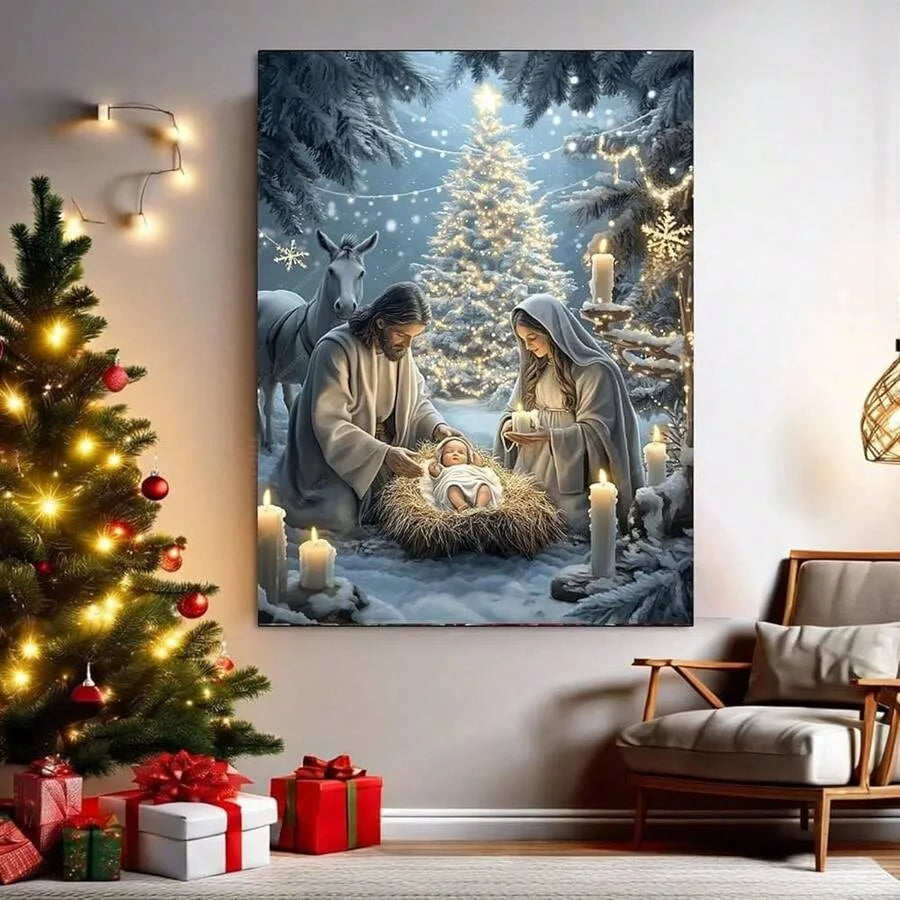 Jes 1us Nativity Diamond Art Kits For Adults-Christmas