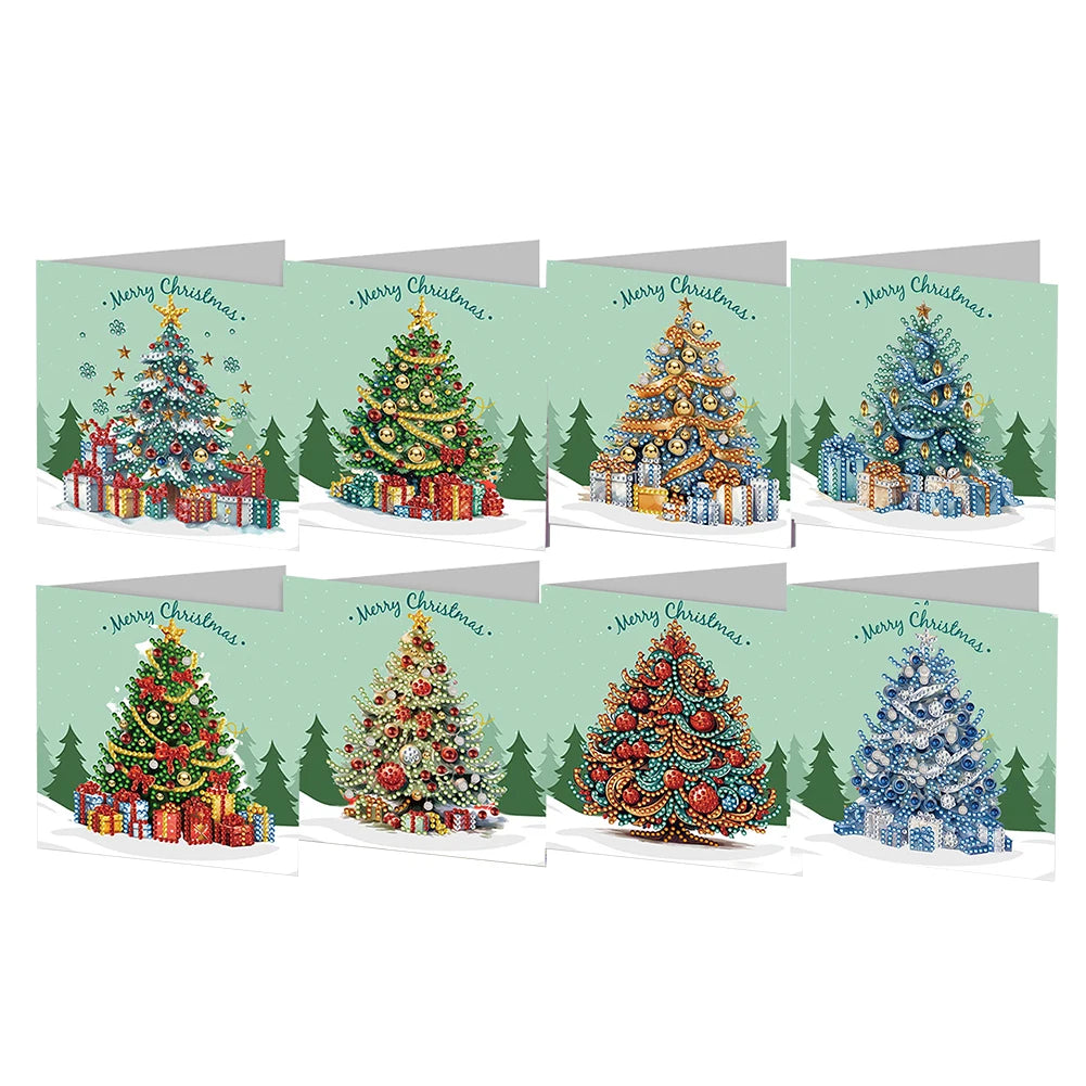 6/12pc DIY Diamond Painting Kits Greeting Card
