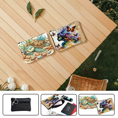 DIY Diamond Painting Creative Rhinestone Handbag Zipper Closure 5D Diamond Painting Coin Pouch for Cash Carry Daily Use Travel