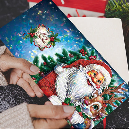 8/12Pcs 5D Rhinestone Embroidery Arts Cards Kits