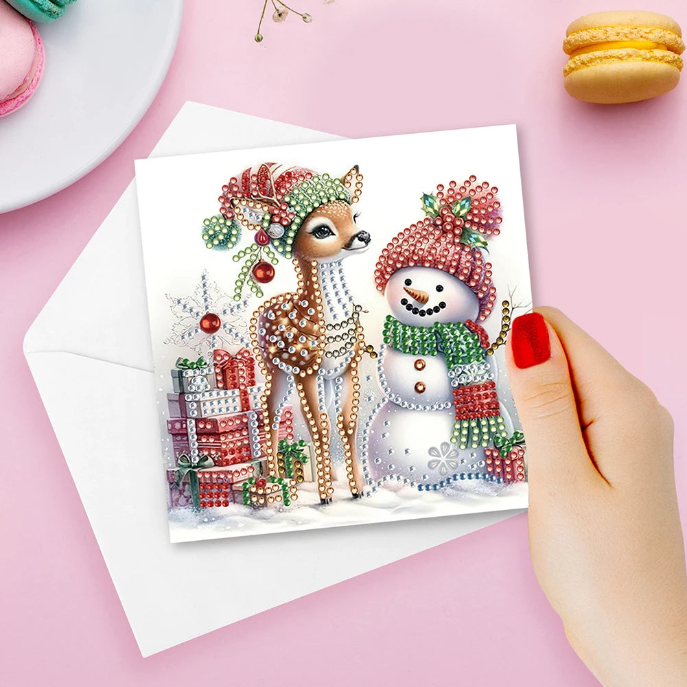 6/12pc DIY Diamond Painting Kits Greeting Card