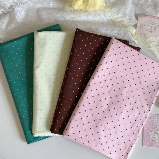 140x50cm  60s Small Dots Classic Polka Dot Printed Fabric