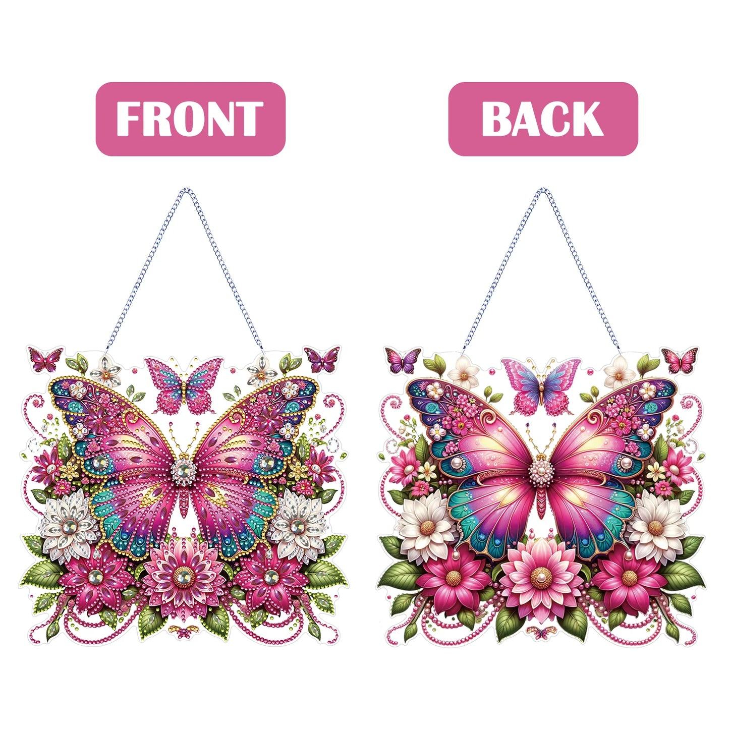 Easter Egg Light 5D DIY Diamond Painting Dots Pendant Rhinestone Diamond Art Pendants DIY Diamond Art Pendant Kit for Art Crafts