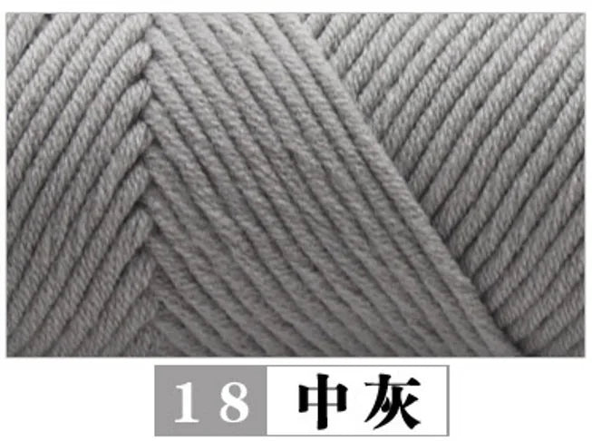 100g Pure Colour Lover Yarn Soft Milk Cotton Yarn Woolen Yarn 8 ply Thread for Knitting Scarf Wool Handmade DIY Scarves Gift