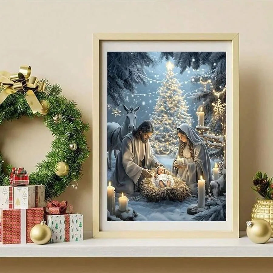 Jes 1us Nativity Diamond Art Kits For Adults-Christmas