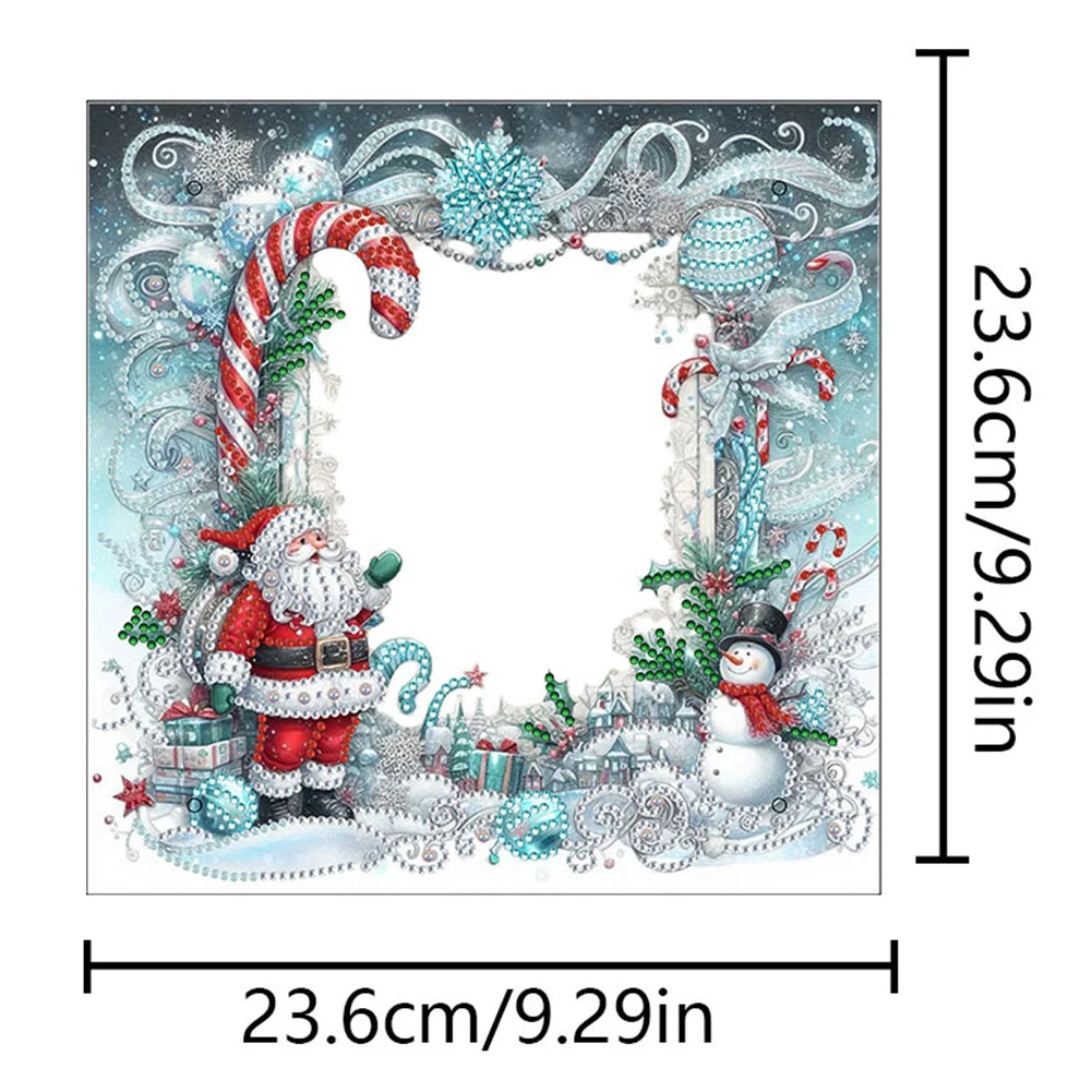 2D Flat DIY Xmas Diamond Painting Photo Frame Partial Drill