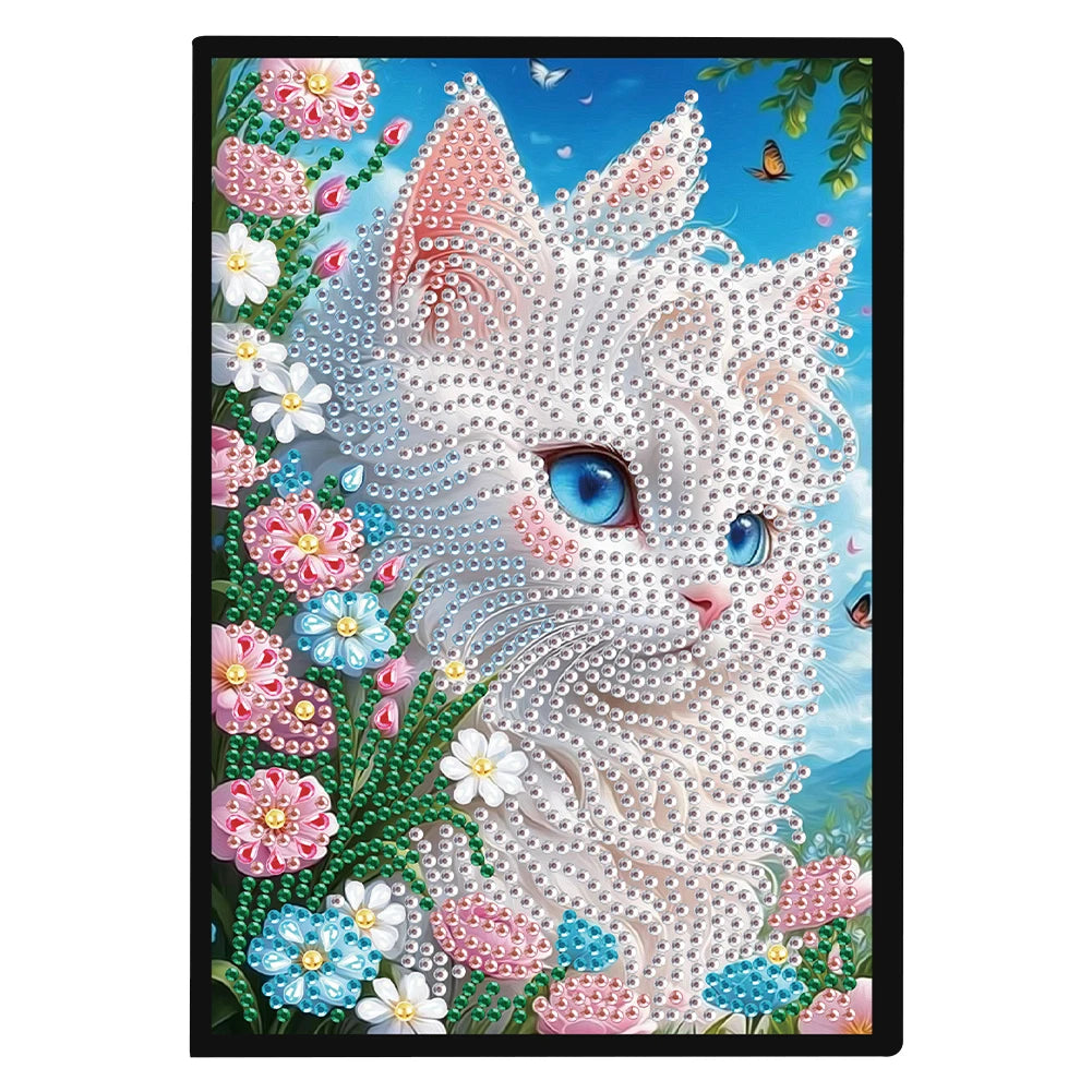 50-Page A5 Size Flower Animal Diamond Painting Diary Book