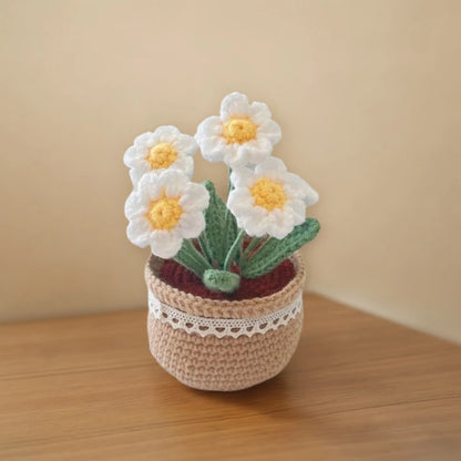 Crochet Kit DIY Tulip Flowers Plant Potted Crochet