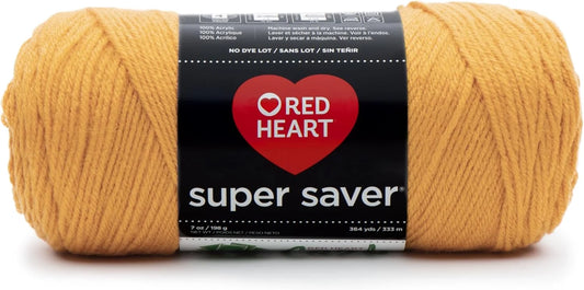 Premium Gold Acrylic Yarn for Knitting and Crocheting, 364 Yards, Medium Worsted Weight