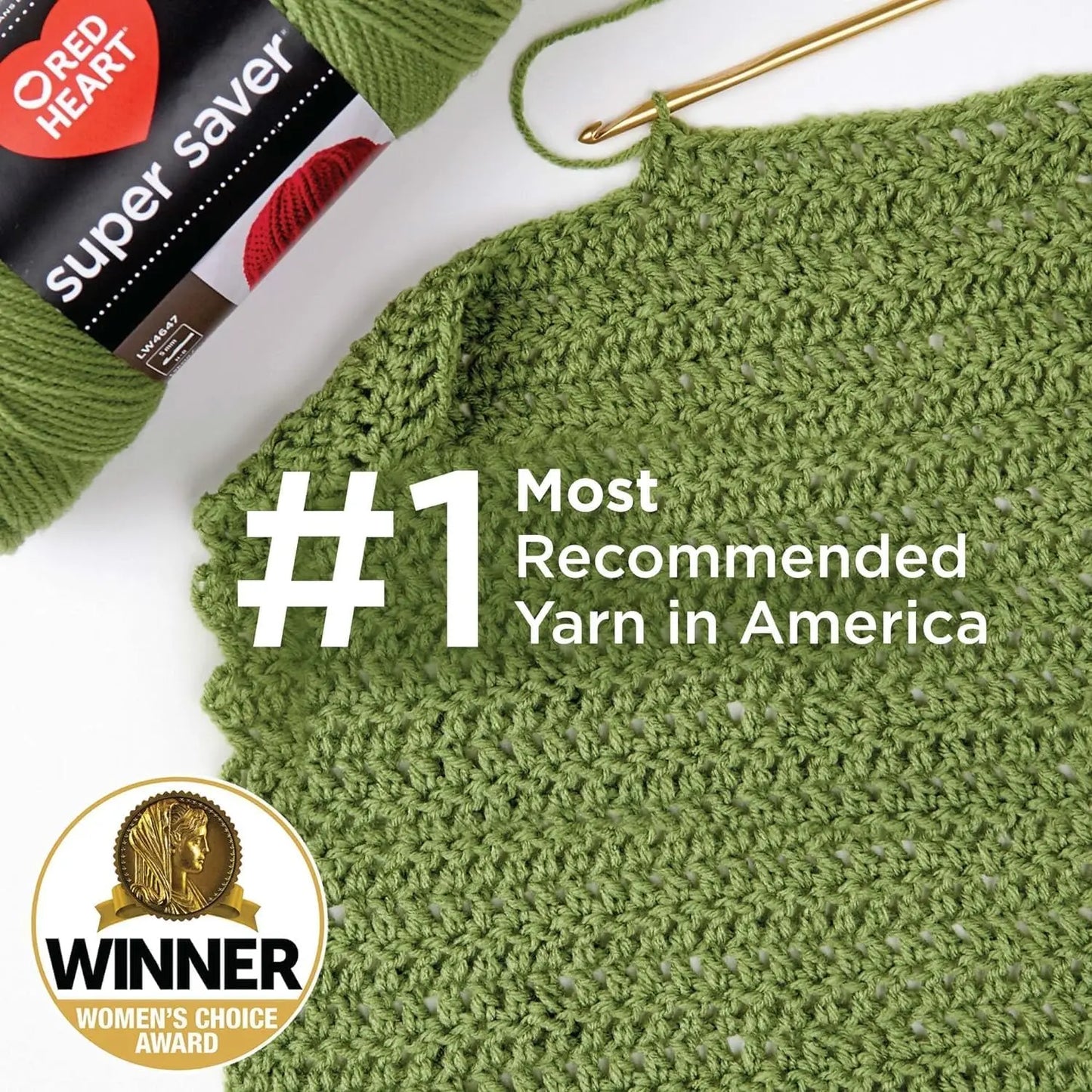 3-Pack Acrylic Worsted Yarn - 198g/7oz Each, 364 Yards, Perfect for Knitting and Crochet Projects