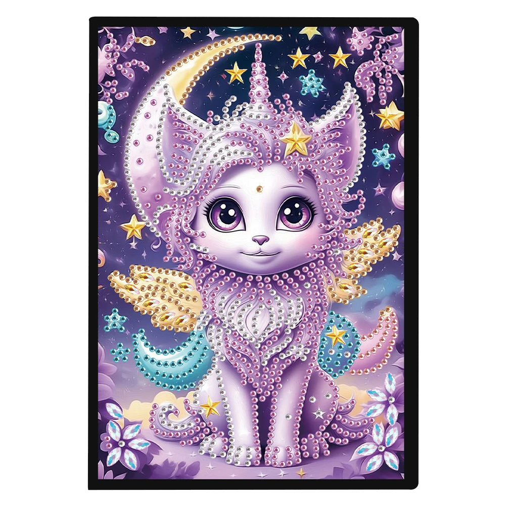 50-Page A5 Size Flower Animal Diamond Painting Diary Book