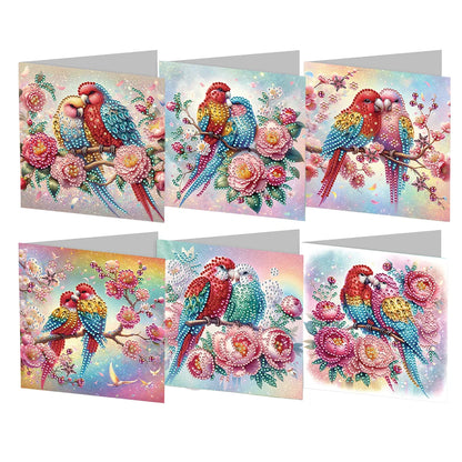 6/12pc DIY Diamond Painting Kits Greeting Card