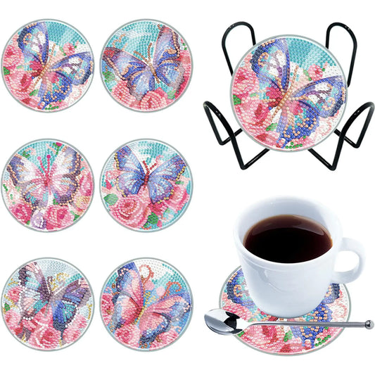 6PCS Diamond Painting Coasters Kits
