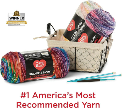 2-Pack Acrylic Yarn, 10oz/283g, #4 Worsted, 515 Yards for Knitting and Crochet