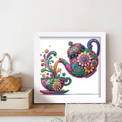 5D DIY Partial Special Shaped Drill Diamond Painting Kit Flower Decor18x18cm