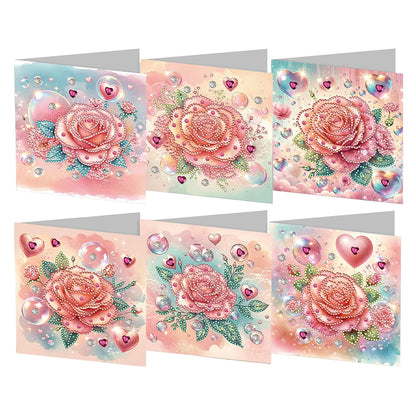 6/12pc DIY Diamond Painting Kits Greeting Card