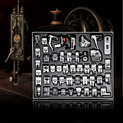 32pcs Sewing Machine Supplies Presser Foot Feet Braiding Stitch Darning Presser Foot Feet Kit for Sewing Machines Feet Kit Set