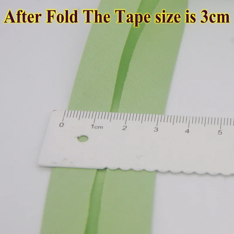 30mm x 10m Cotton Bias Binding Tape DIY Handmade Sewing for Children's clothing quilts tablecloth edge strip