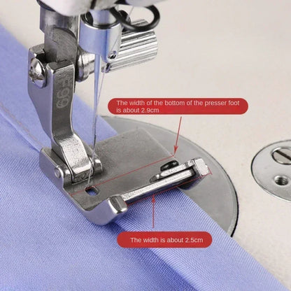 T9/F99 Adjustable Multifunctional Presser Foot Hemming Folded Rolling Edge Guide