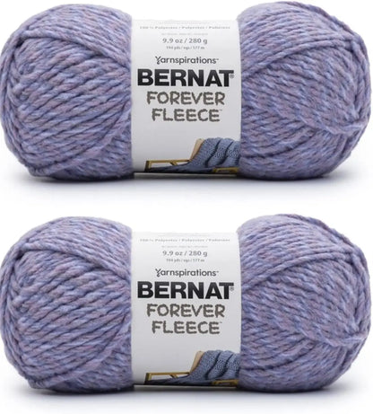 Super Bulky Fleece Yarn - 2 Pack, 280g Each, Polyester, Knitting & Crochet Projects