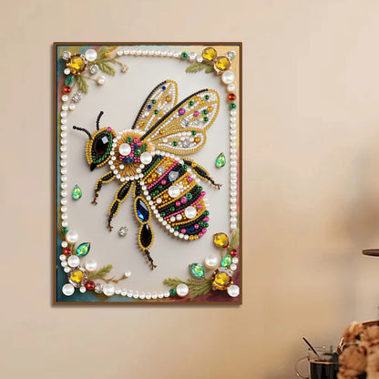 Animal Special Shaped 5D DIY Partial Drill Pearl Gem Diamond Art Painting Kit for Adults Beginners Home Decor 11.81x15.75in