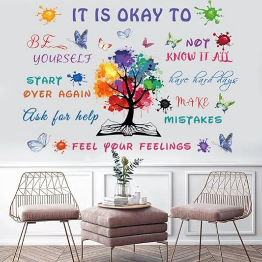 Colorful Inspirational Quote Wall Decal Motivational Vinyl Sticker