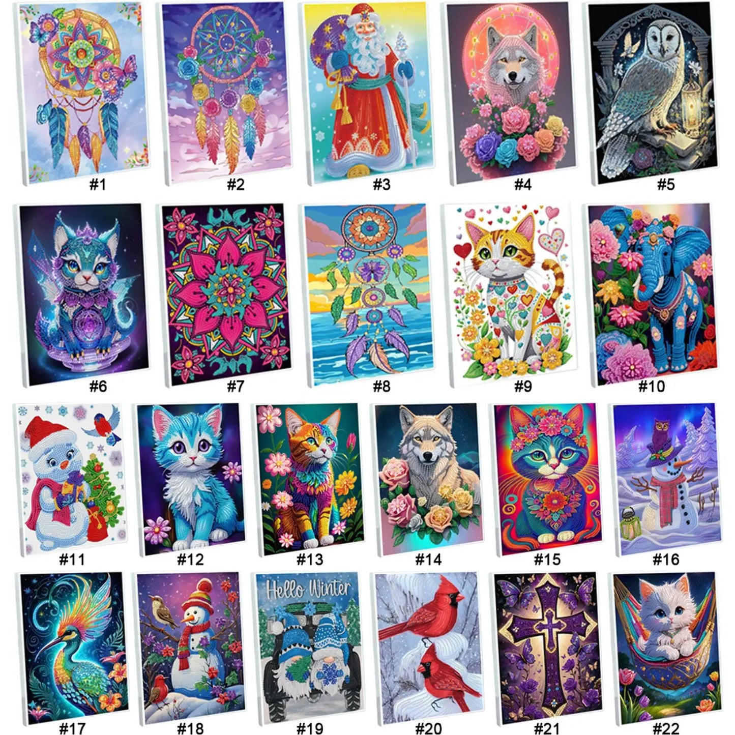 5D Diamond Painting Notebook 50 Pages A5 DIY Special Shaped Journal Sketchbook DIY Special Shaped Diamond Painting Notebook