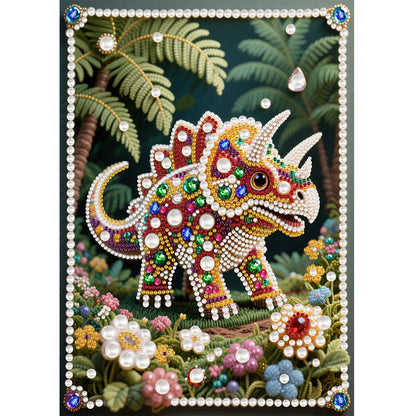 Animal Special Shaped 5D DIY Partial Drill Pearl Gem Diamond Art Painting Kit for Adults Beginners Home Decor 11.81x15.75in