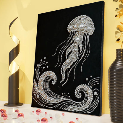 Pearl DIY Diamond Dots Paintings Picture Arts Craft 11.8x15.7inch with Frame for Adults/Beginners Gift Idea Home Decor