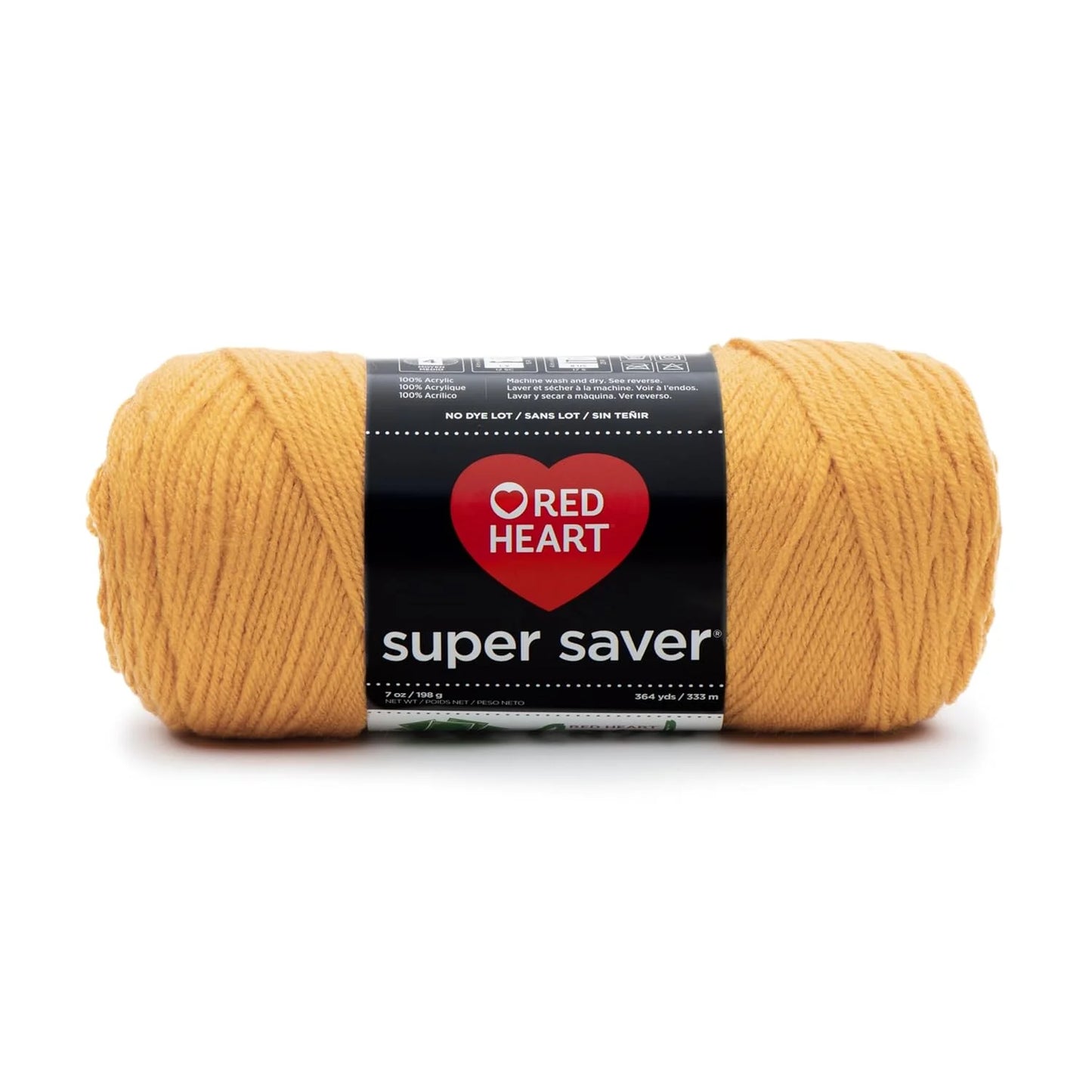 Premium Gold Acrylic Yarn for Knitting and Crocheting, 364 Yards, Medium Worsted Weight