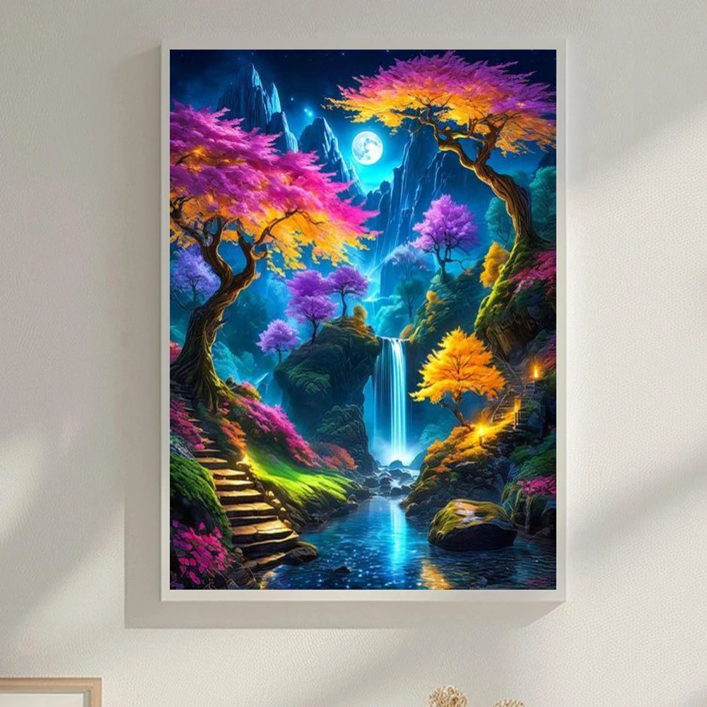 6 Kinds Of Patterns Scenery Animals Diamond Painting Art Kits 5D Full Round Drill DIY Diamond Painting Perfect Home Wall Decor