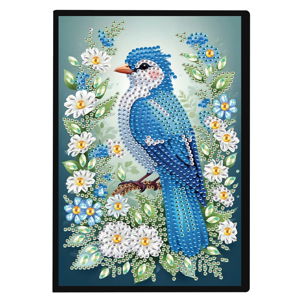 50-Page A5 Size Flower Animal Diamond Painting Diary Book